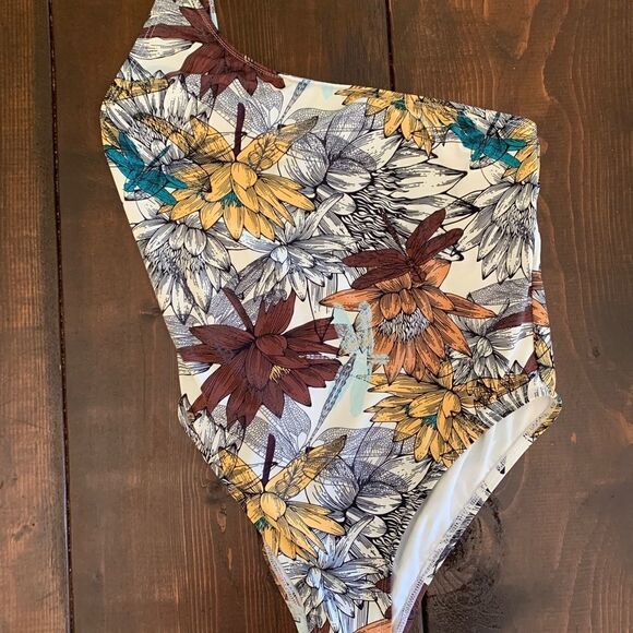 NWT Ris-K Sol One-Piece Bungalow Swimwear Color Lotus Size M Style #R1101 - Picture 6 of 10